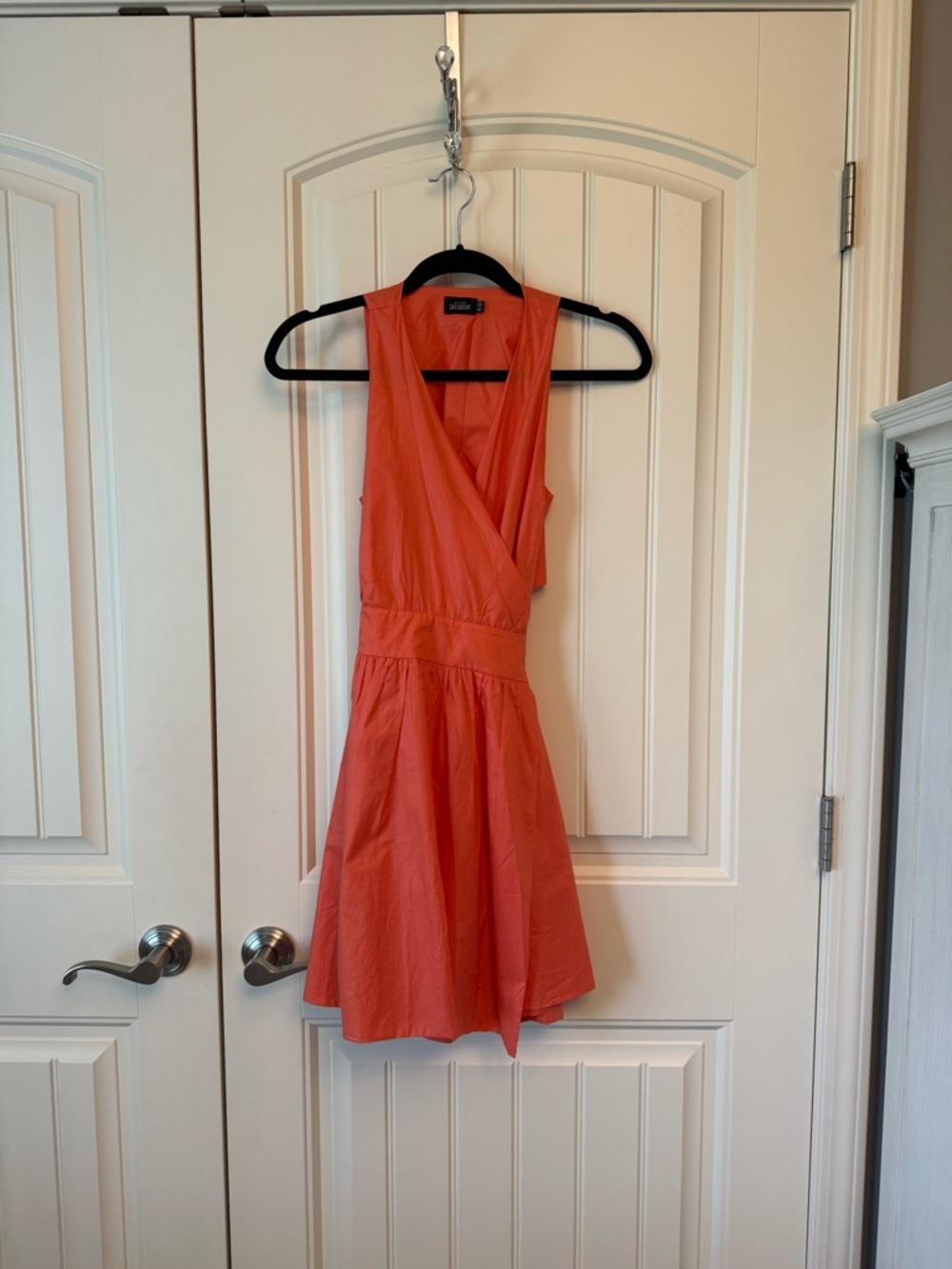 Kate spade Sleeveless Coral V-Neck Fit & Flare Dress